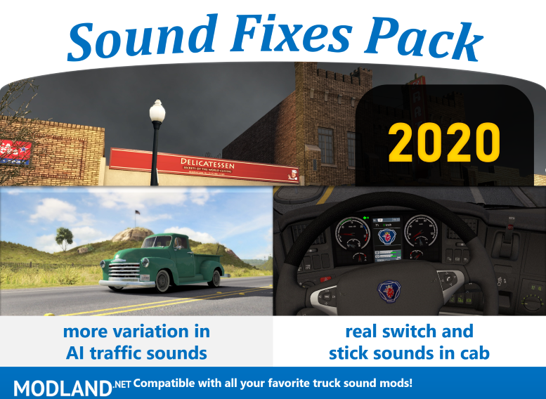Sound Fixes Pack v20.0 ATS 1.36