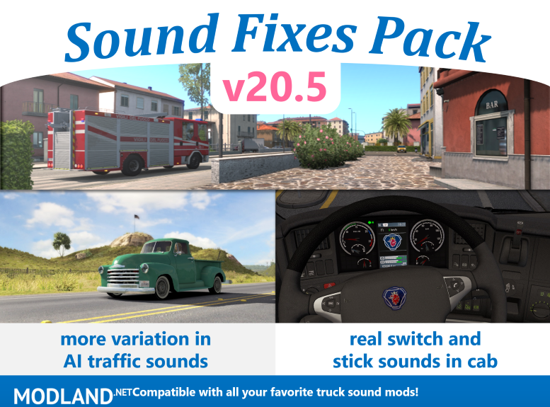 Sound Fixes Pack v20.5 ATS 1.36