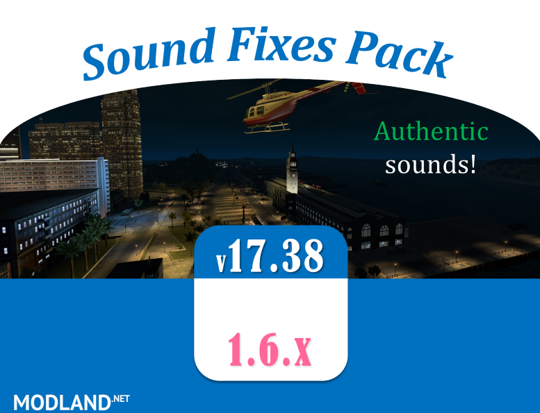 Sound Fixes Pack v 17.38 for ATS