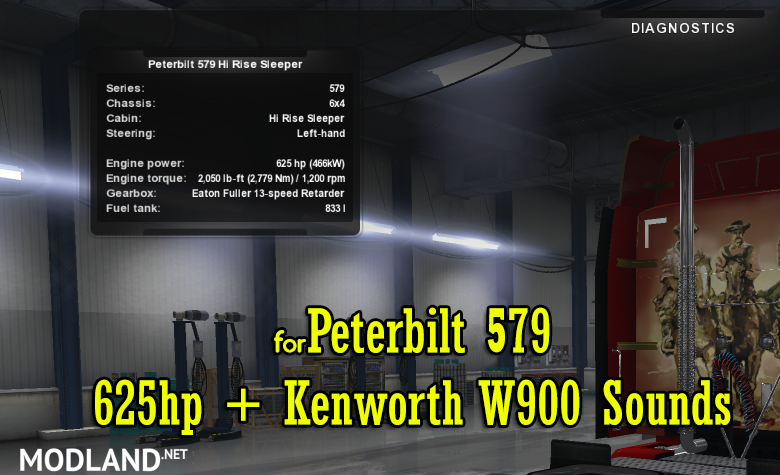 Peterbilt - 625hp + W900 Sounds (SP/MP)