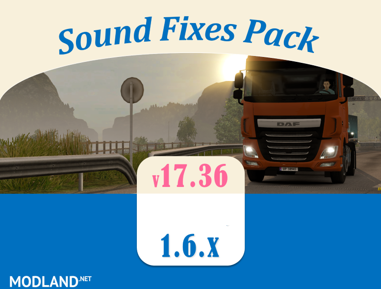 Sound Fixes Pack v 17.36 for ATS 