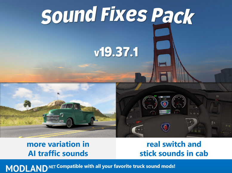 Sound Fixes Pack v19.37.1 ATS 1.36 beta