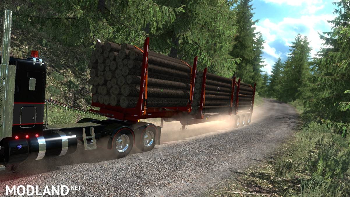 Игра лесовоз симулятор. ATS лесовозы. American Truck Simulator лесовоз. Прицепы Lowboy для ATS. Лесовоз прицеп American Truck Simulator.
