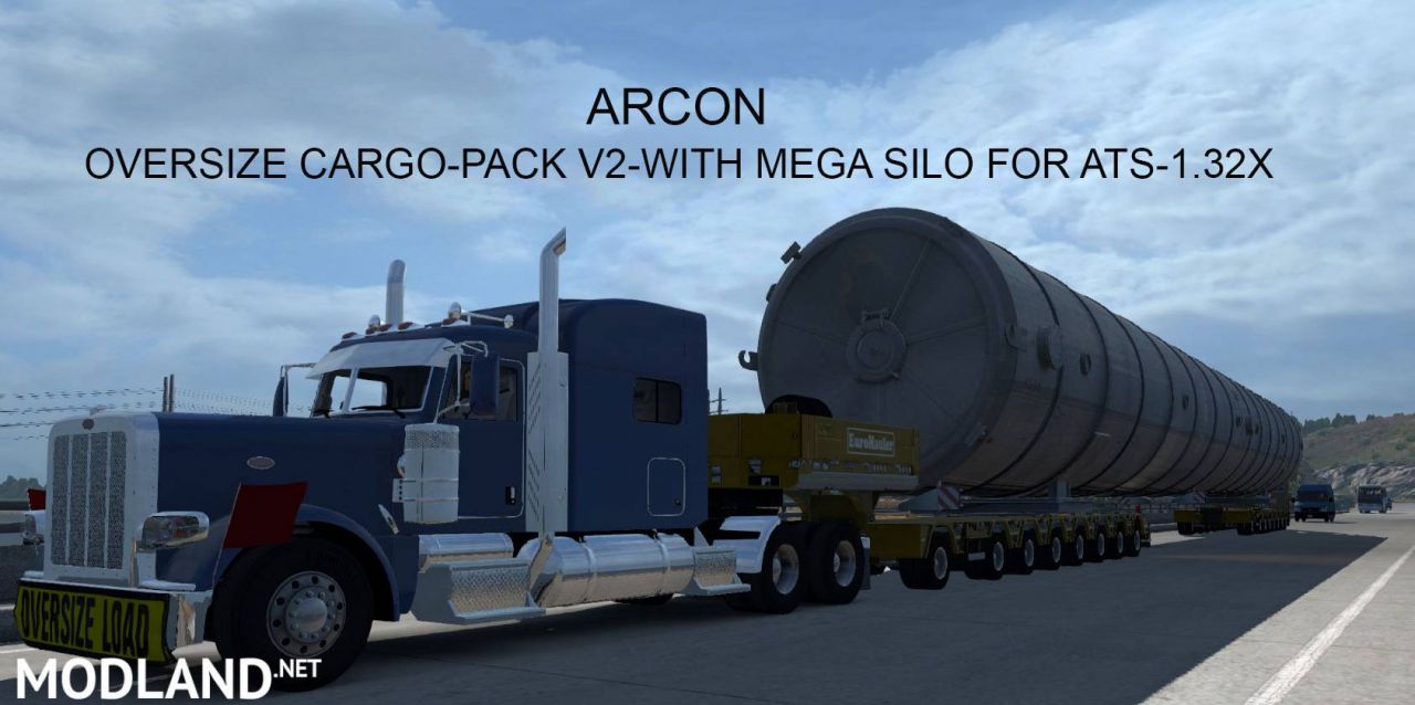 Arcon Oversize Cargo Pack V2 With Mega Silo For ATS 1.32.x