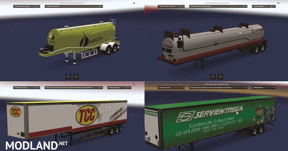 Colombianas Companies Trailers Skin Pack