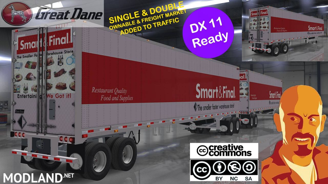 GREAT DANE TRAILERS SINGLE & DOUBLES OWNABLES 1.35.x & DX11
