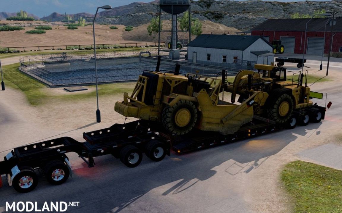 Oversized Trailer Magnitude 55l with load Scraper for ATS