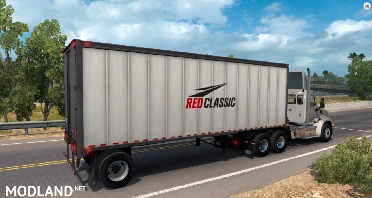 Red Classic box trailer