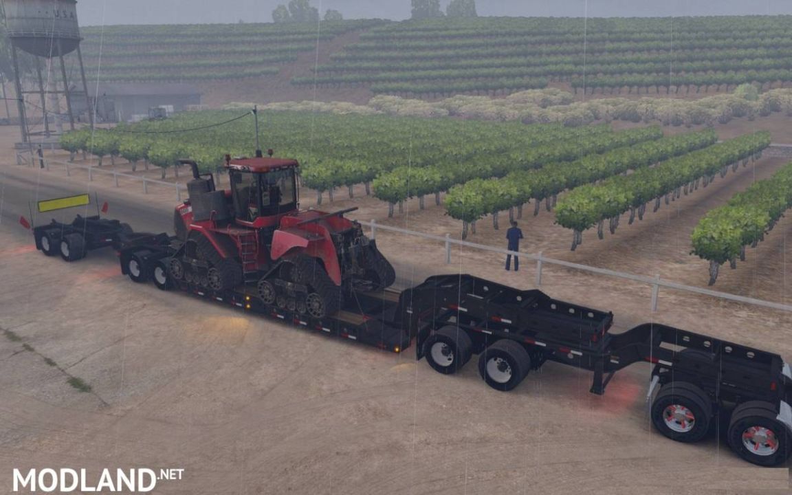 Long Oversized Trailer Magnitude 55l with a Load Tractor