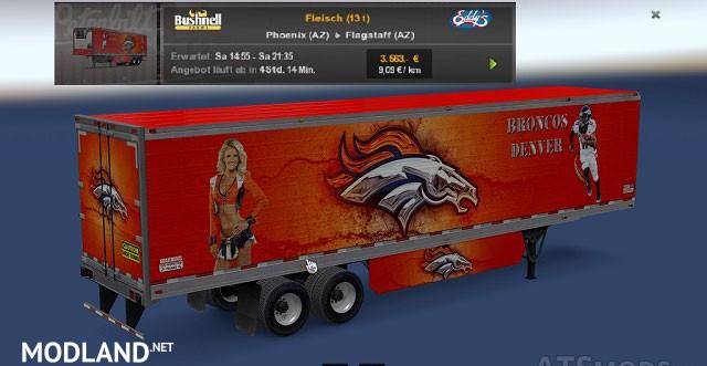 Denver Bronco Cooled Trailer