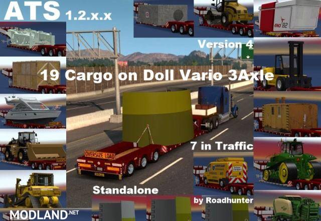 Doll Vario 3 Axle Trailer with new Backlight and in Traffic