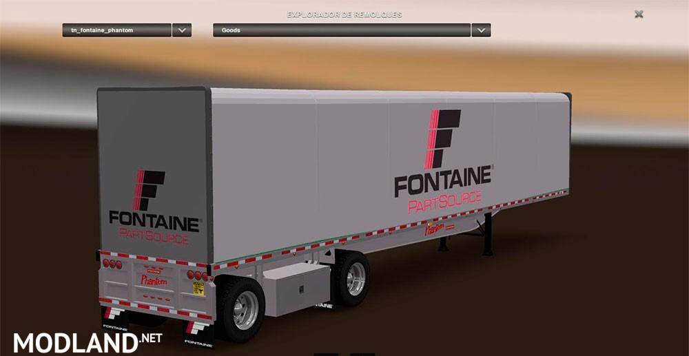 Fontaine Phantom Flatbed Trailers reworked by Solaris36