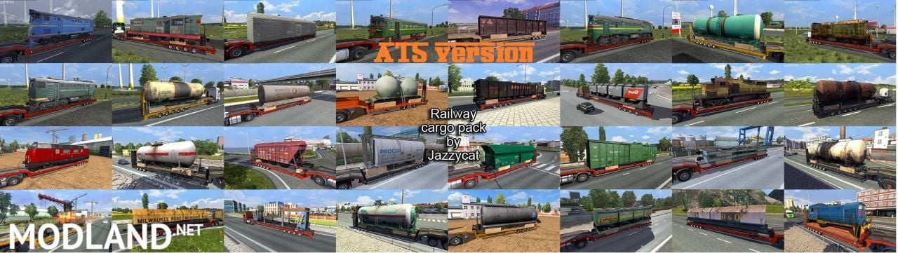 Railway cargo pack by Jazzycat v2.0 for ATS