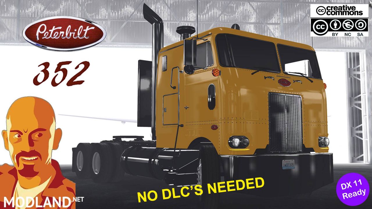 PETERBILT 352 REWORKED ATS 1.35.x DX11 FIX NO DLC NEEDED