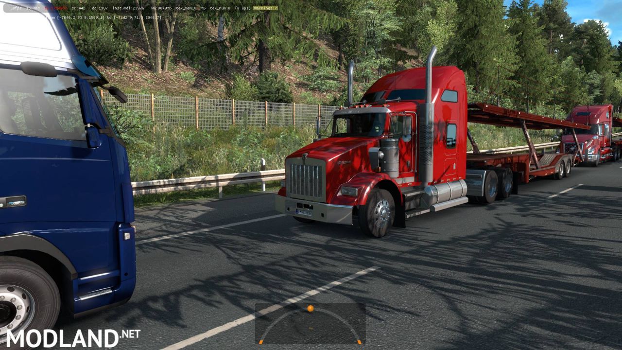 Kenworth T800 in Traffic ATS 1.36 & up