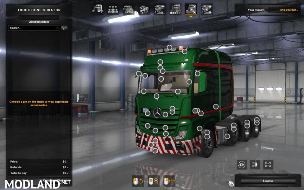 Mercedes Big Stars (Actros/Arocs SLT) for ATS 1.32.x