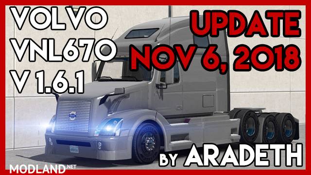 Volvo VNL 670 v 1.6.1 by ARADETH for ATS (Official Update)