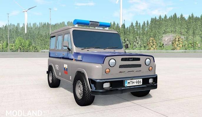 Uaz Antigenic Cop Car