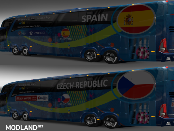 Bus Marcopolo G7 1600LD EURO 2016 Group D Teams Official Buses