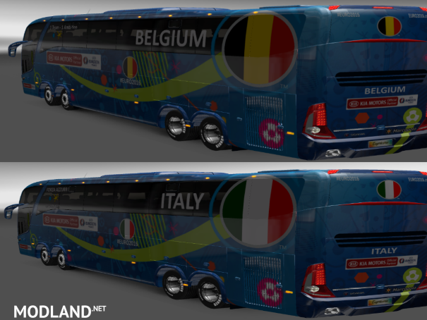 Bus Marcopolo G7 1600LD EURO 2016 Group E Teams Official Buses