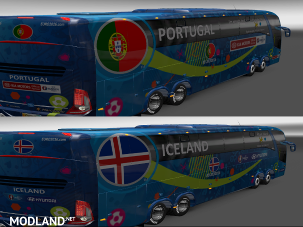 Bus Marcopolo G7 1600LD EURO 2016 Group F Teams Official Buses