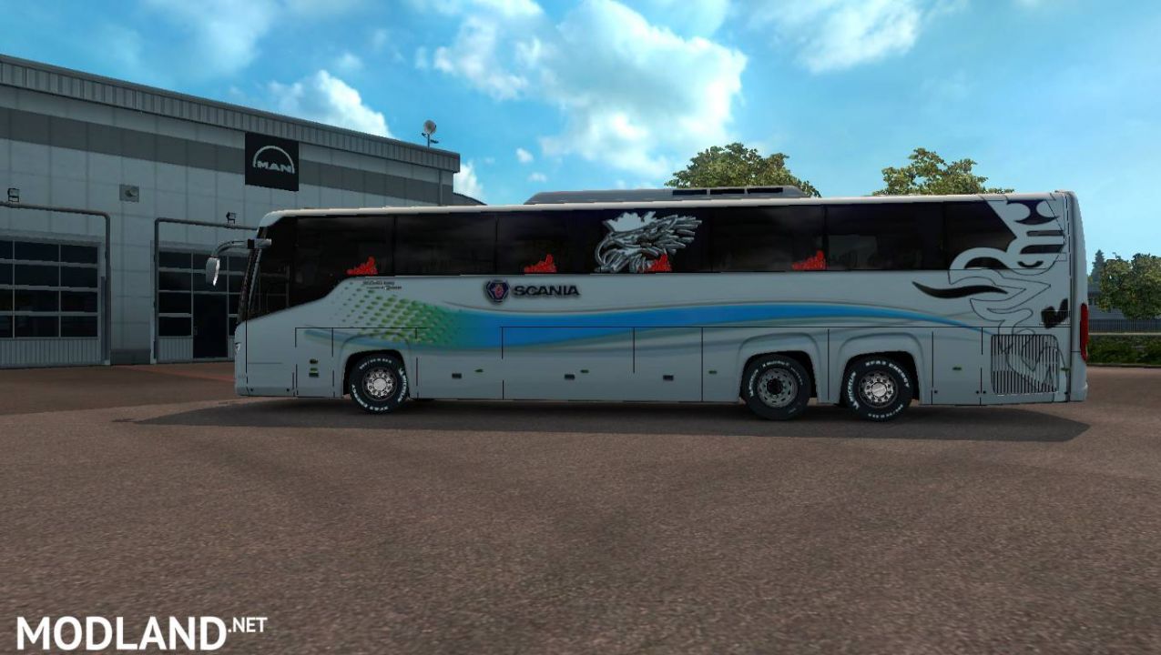 Scania Touring bus 2nd gen New skin and road Event 1.31 or 1.32