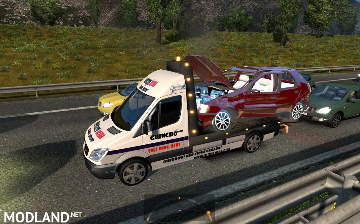 Spec Vehicles in traffic. Tow trucks for 1.24.