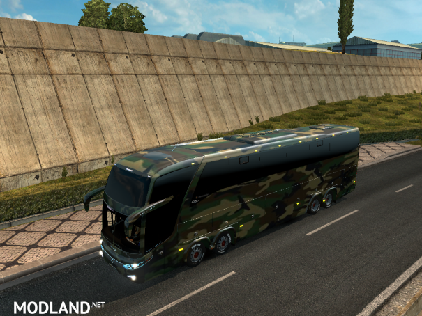 Bus Marcopolo G7 1600LD Camouflage Skin