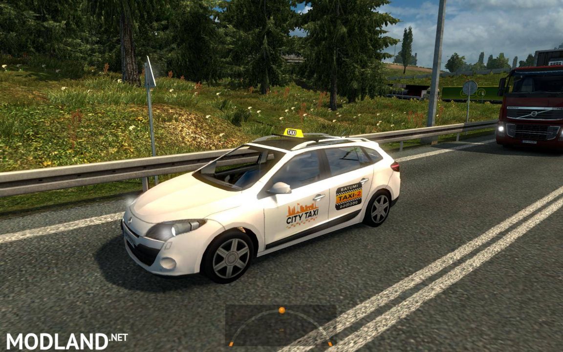 Two taxis in traffic. 1.24.0 beta