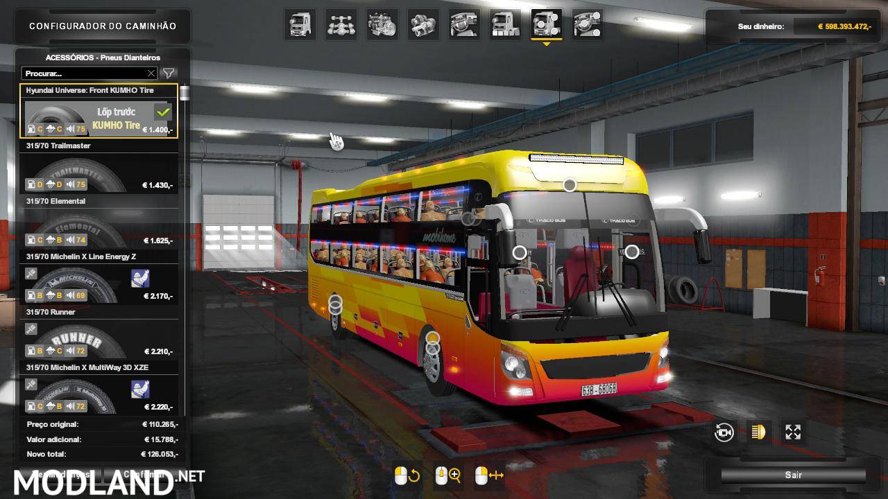 VietNam Bus mod Thaco Mobihome 2016