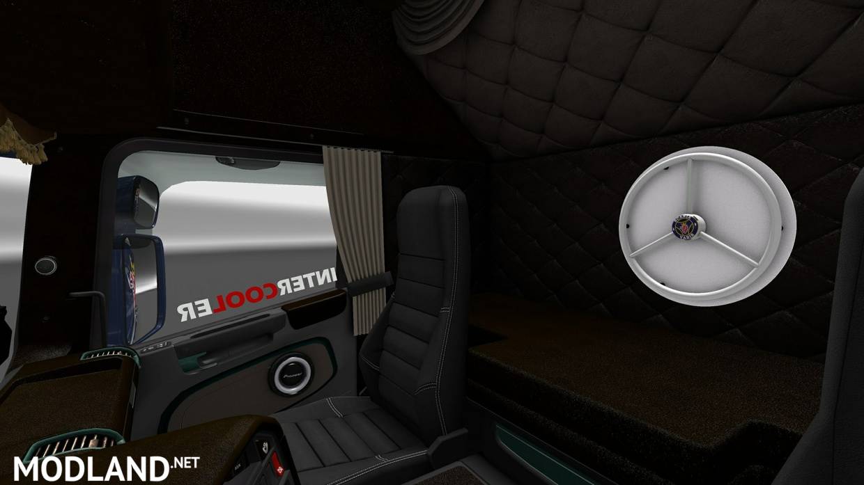 Scania Rjl Special Interior Dark Brown Ets 2