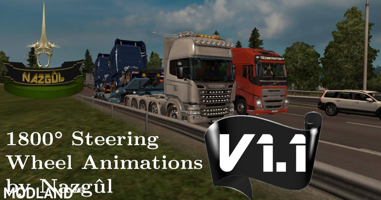 1800 Degrees Steering Wheel Animations