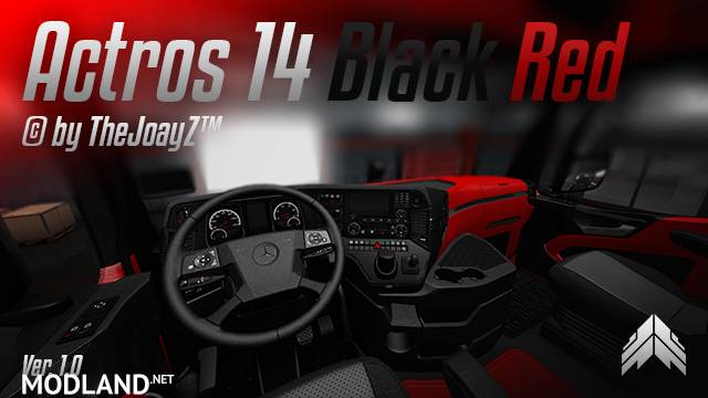 ACTROS 2014 BLACK RED MOD