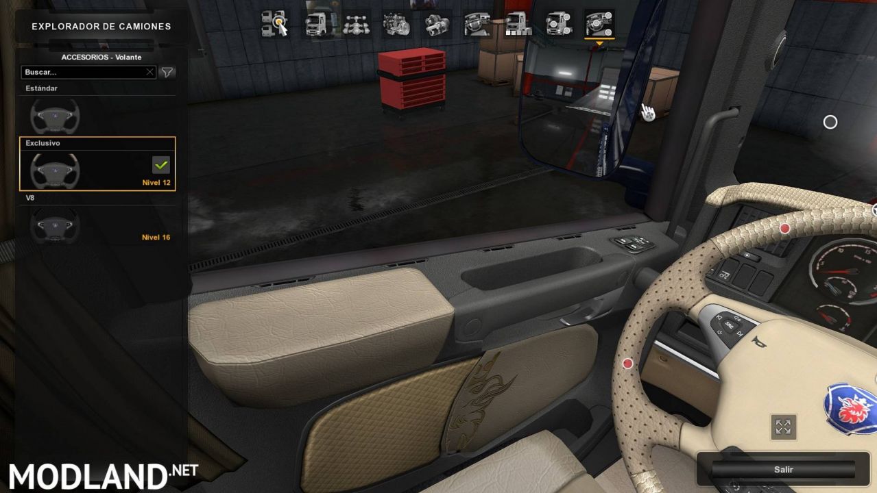 Interior for scania