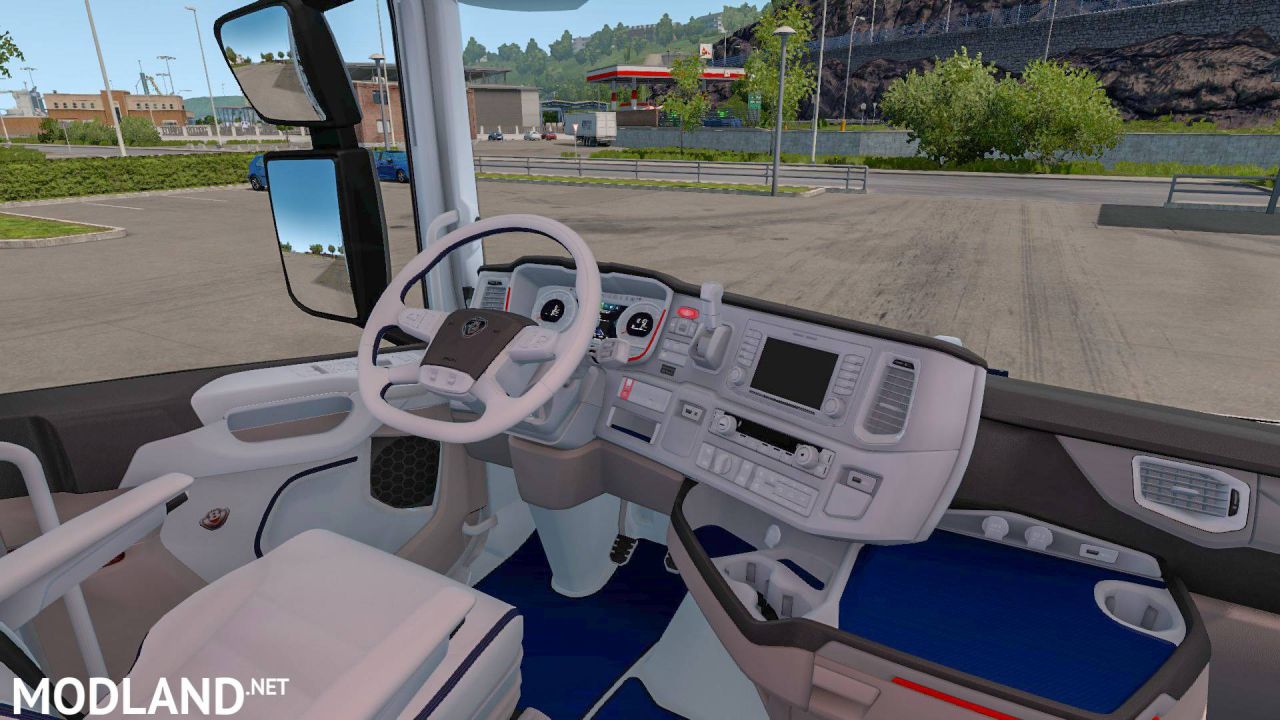 Scani R-S White Blue İnterior