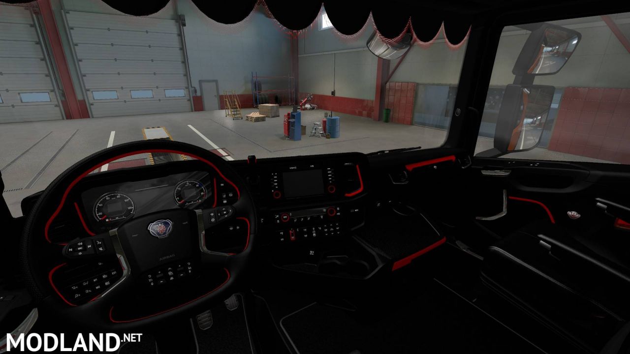 Red & Dark Interior for Scania S/R (1.37)