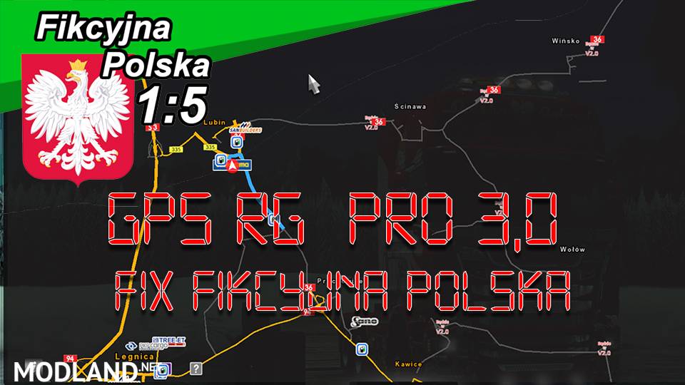 GPS RG PRO 3,0 Fix  Fikcyjna Polska