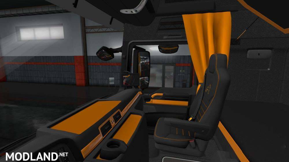 MAN Euro 6 Black Orange Interior MADster