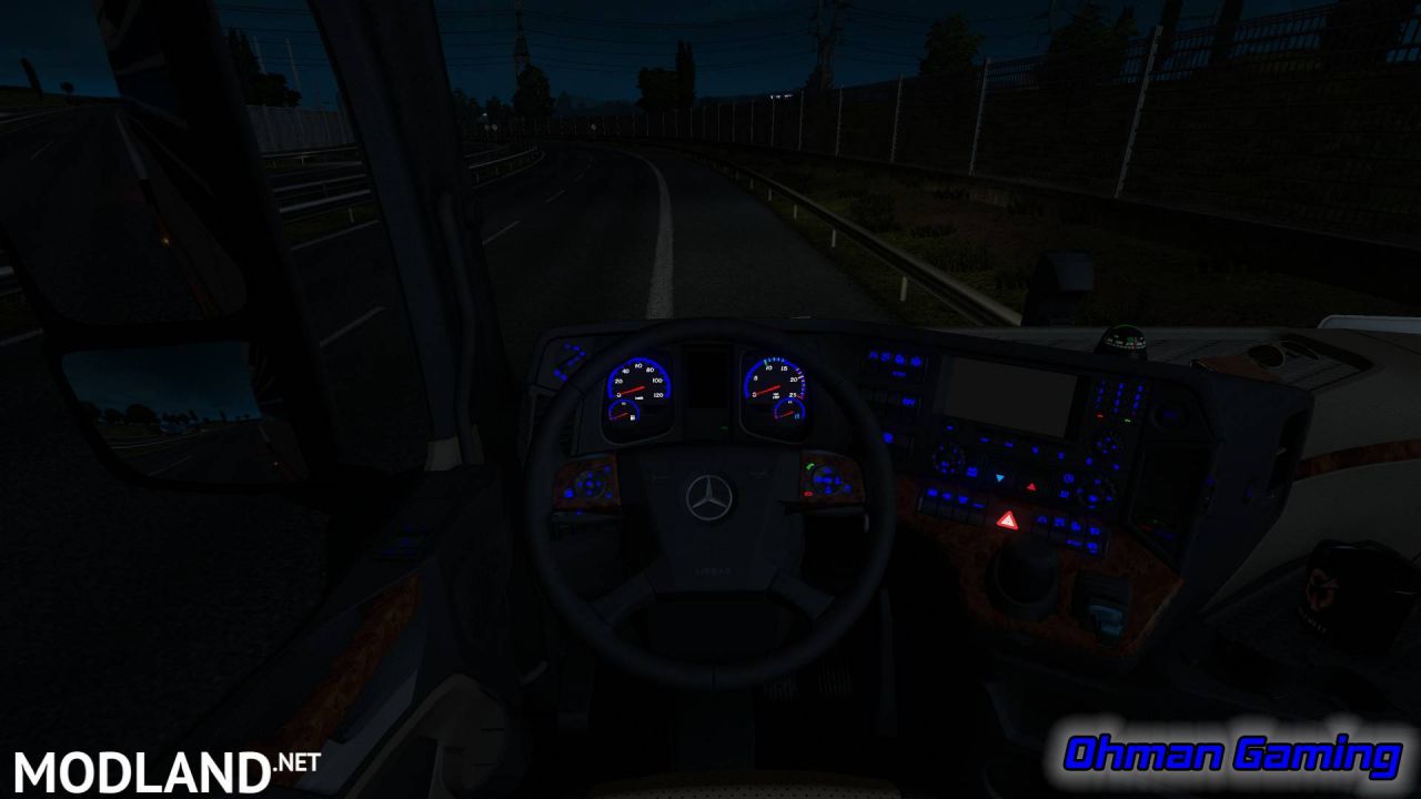 Mercedes-Benz MP4 Blue Dashboard Lights