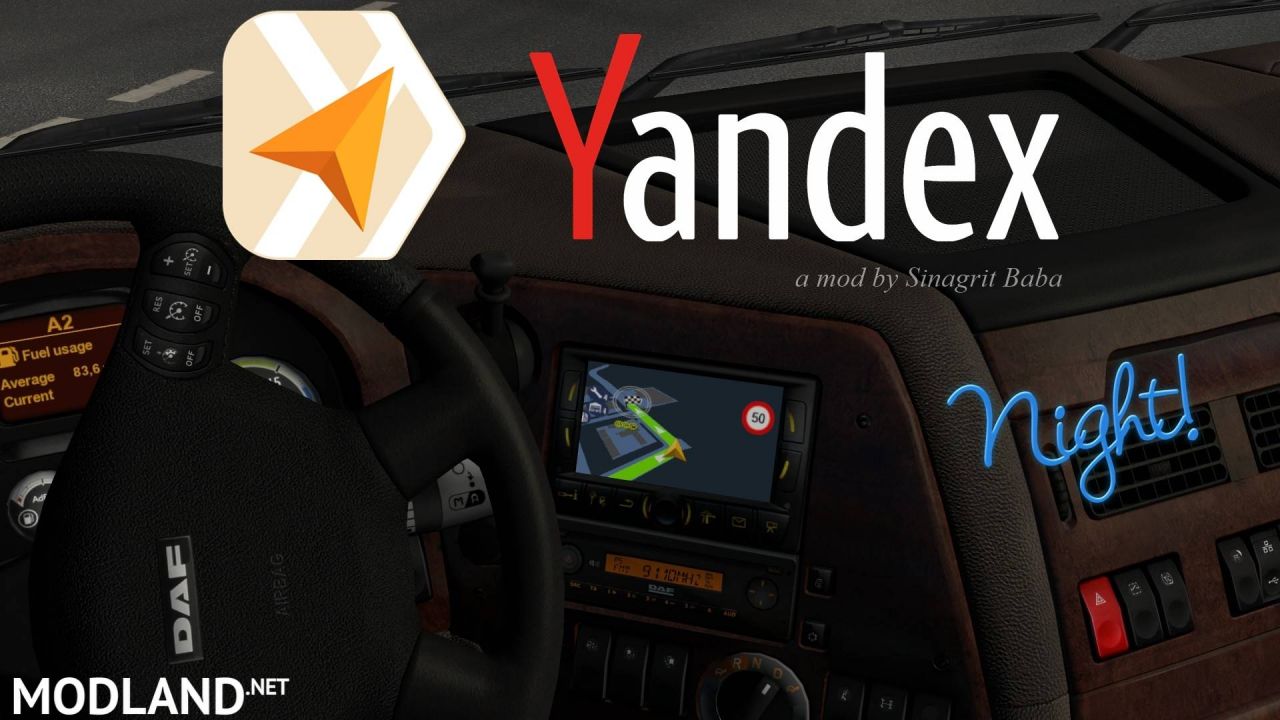 ETS 2 - Yandex Navigator Night Version