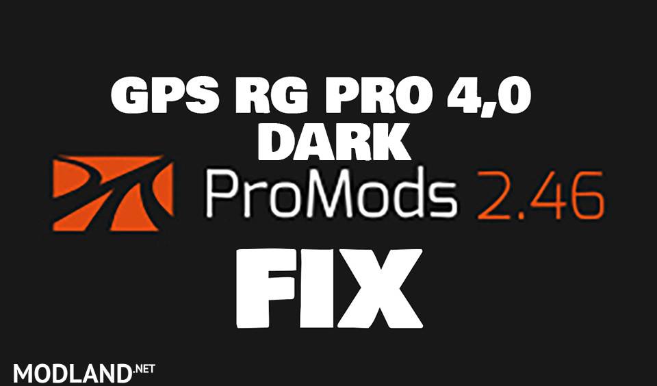 GPS RG PRO 4.0 DARK Promods v2.46 FIX