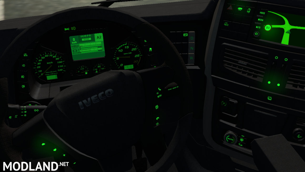 Iveco hiway green dashboard color