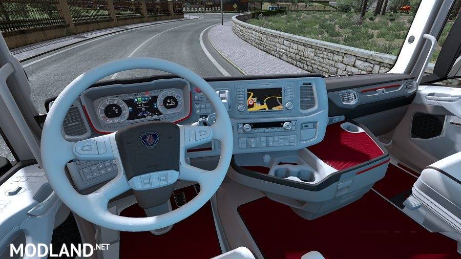 Scania New Generation Interior White Red