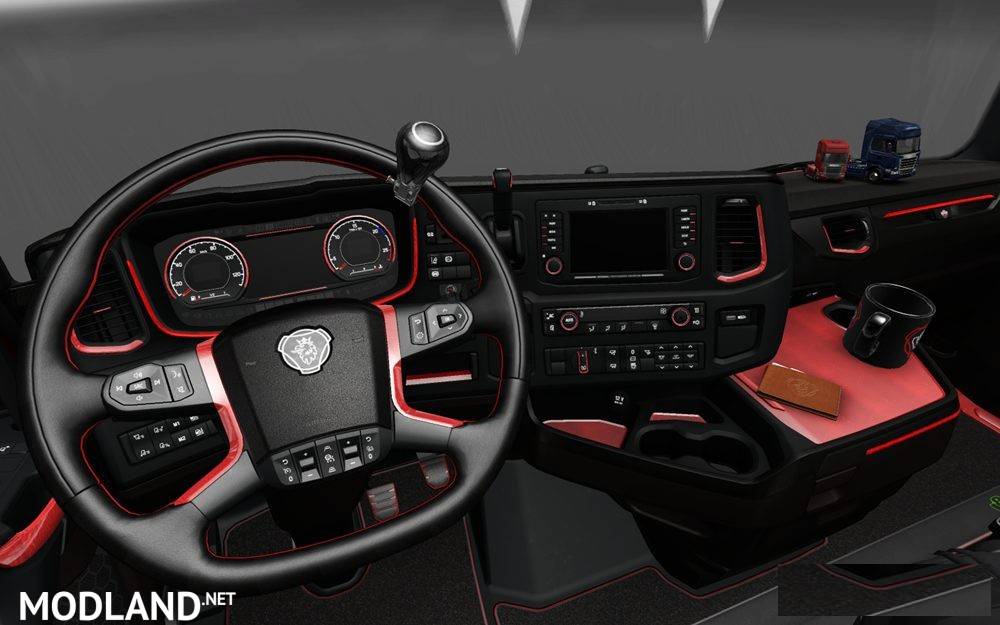 Scania S Red Line Interior