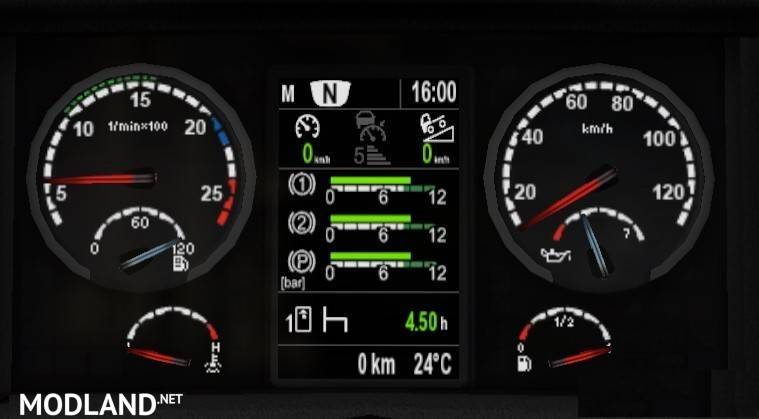 Scania dashboard computer v 3.9.8 for 1.35