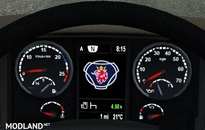 Scania Dashboard Computer v 3.9.8 for 1.35 (Fixed)