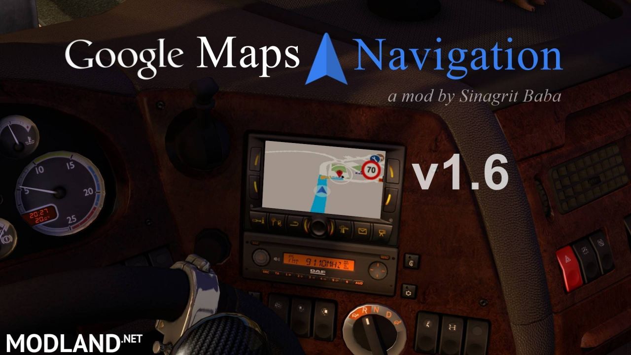 ETS 2 - Google Maps Navigation