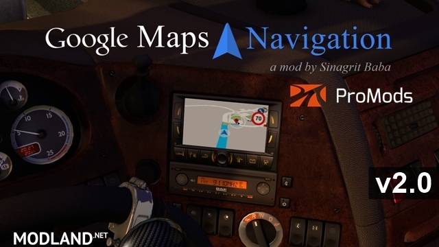 ETS 2 - Google Maps Navigation for ProMods