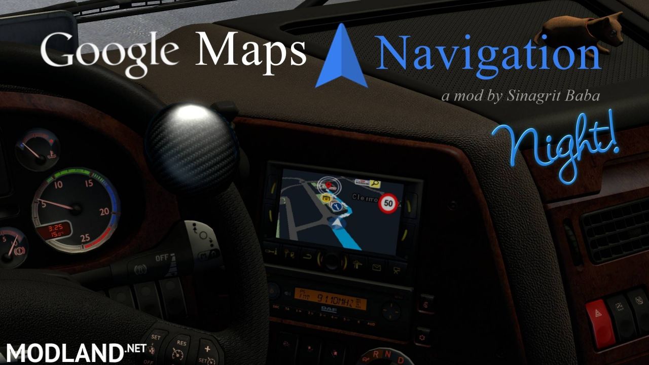 Google Maps Navigation Night Version