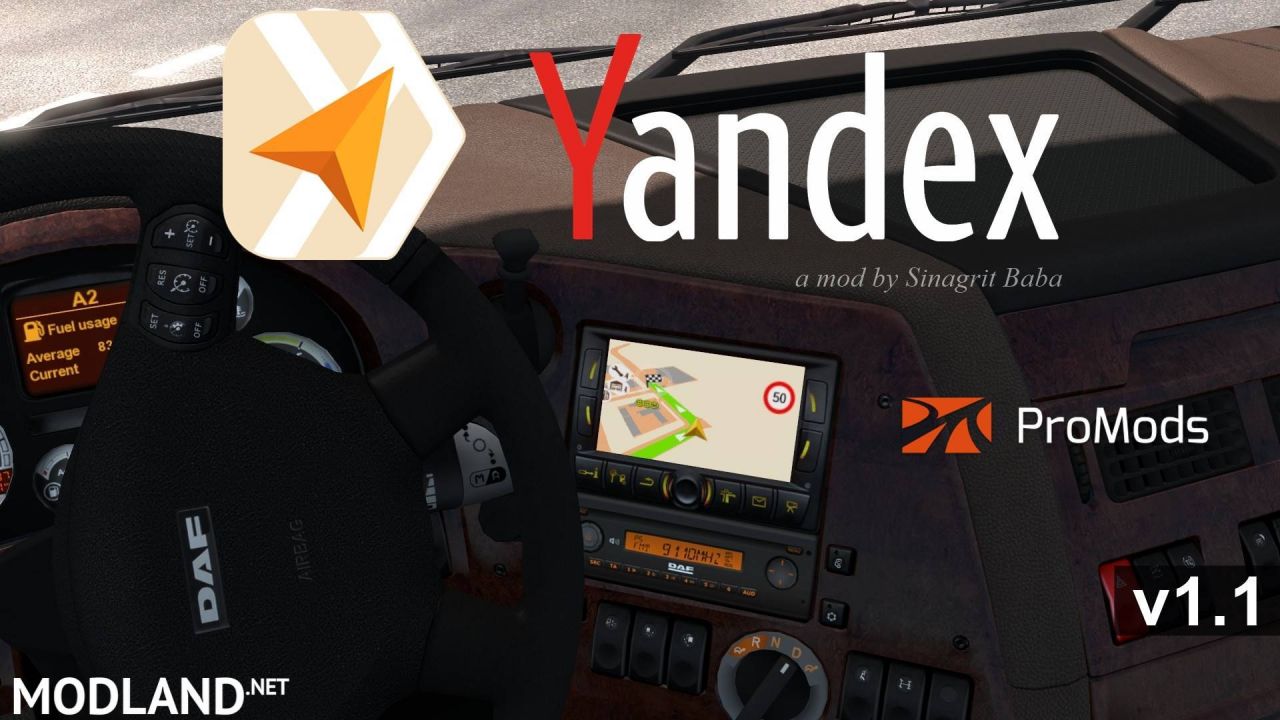 ETS 2 - Yandex Navigator for ProMods